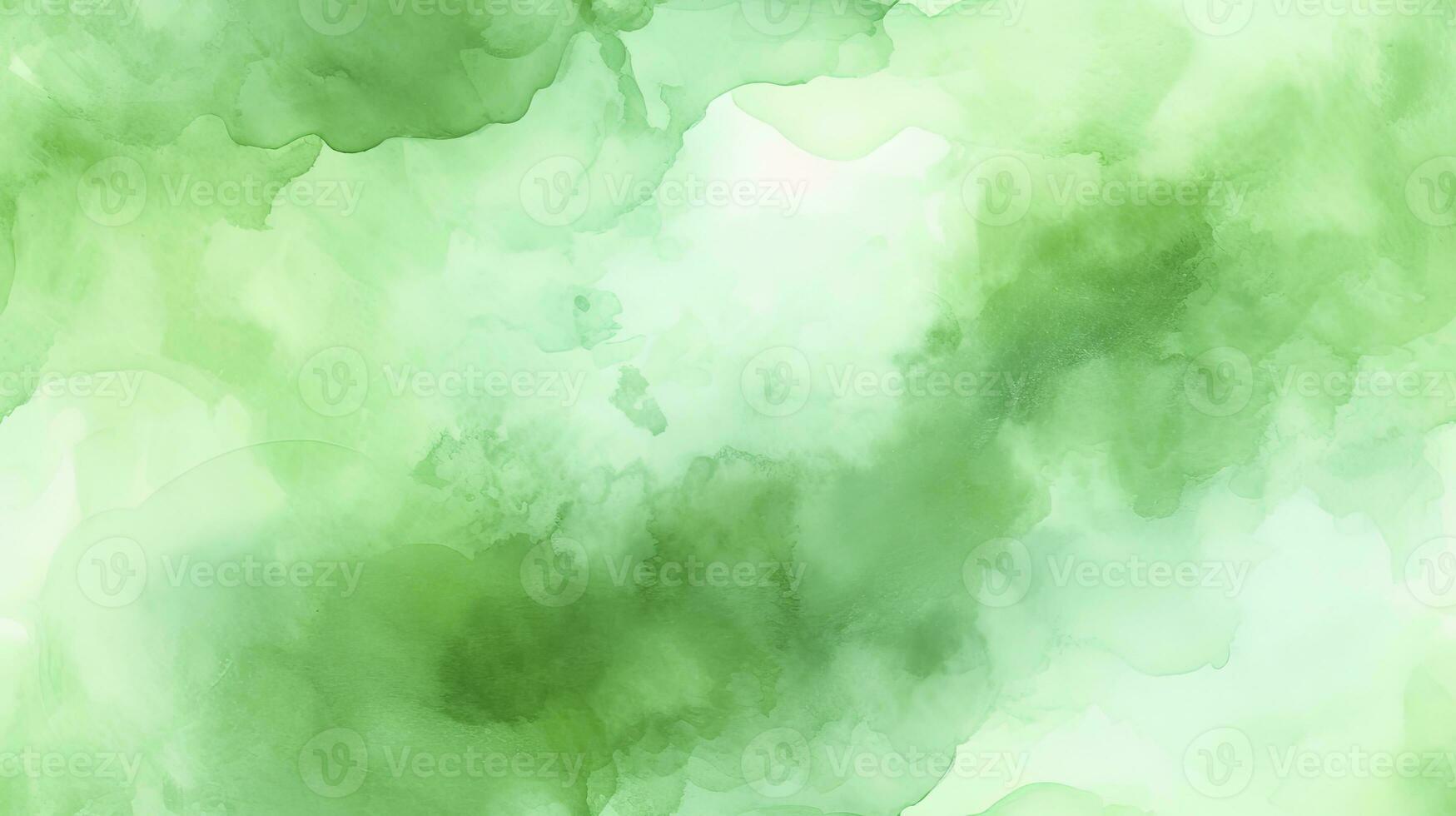 AI generated Abstract Green Watercolor Texture for a Vibrant Background. photo