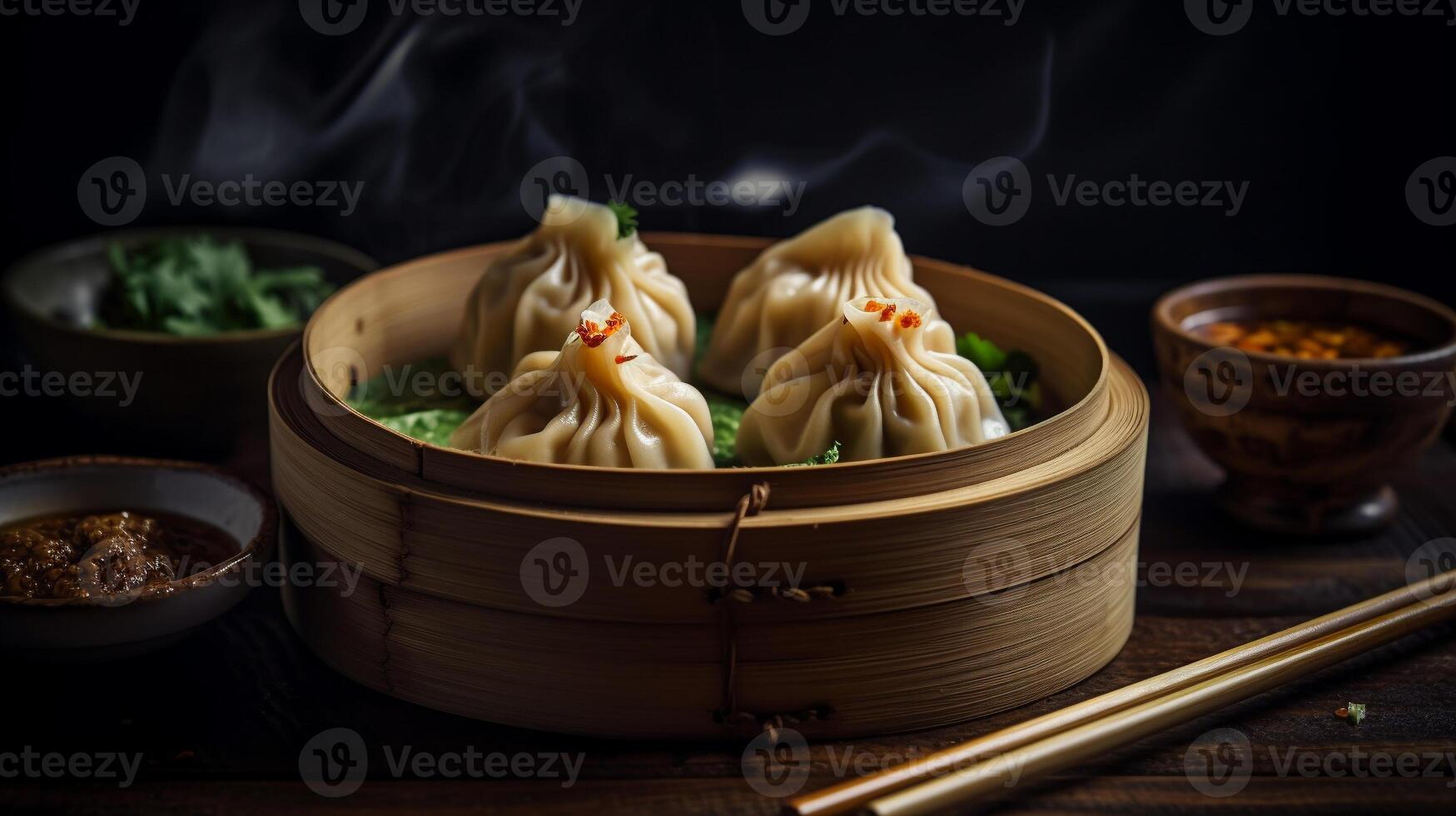 Delicious Chinese dumpling photo