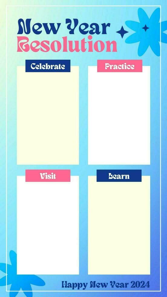 New Year Resolution Instagram Story template