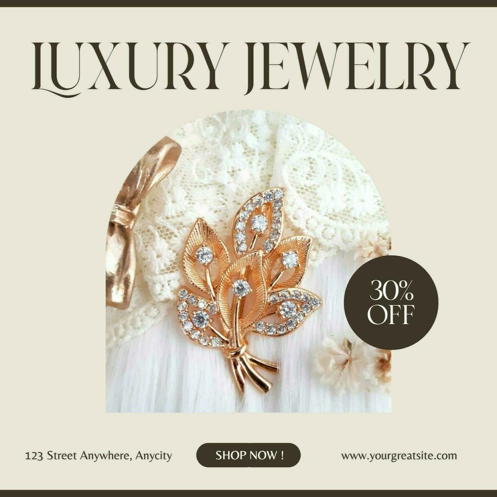 Luxury Jewelry Instagram Post 36070172 Template