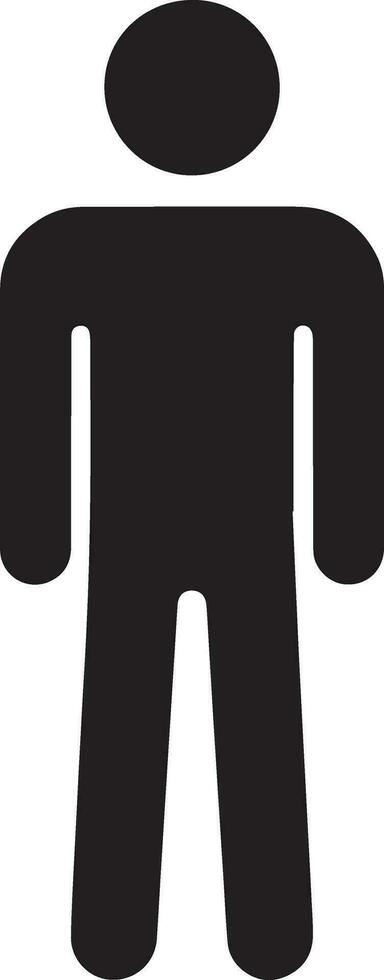 minimal Stick Figure character walking vector silhouette, black color silhouette, white background 3