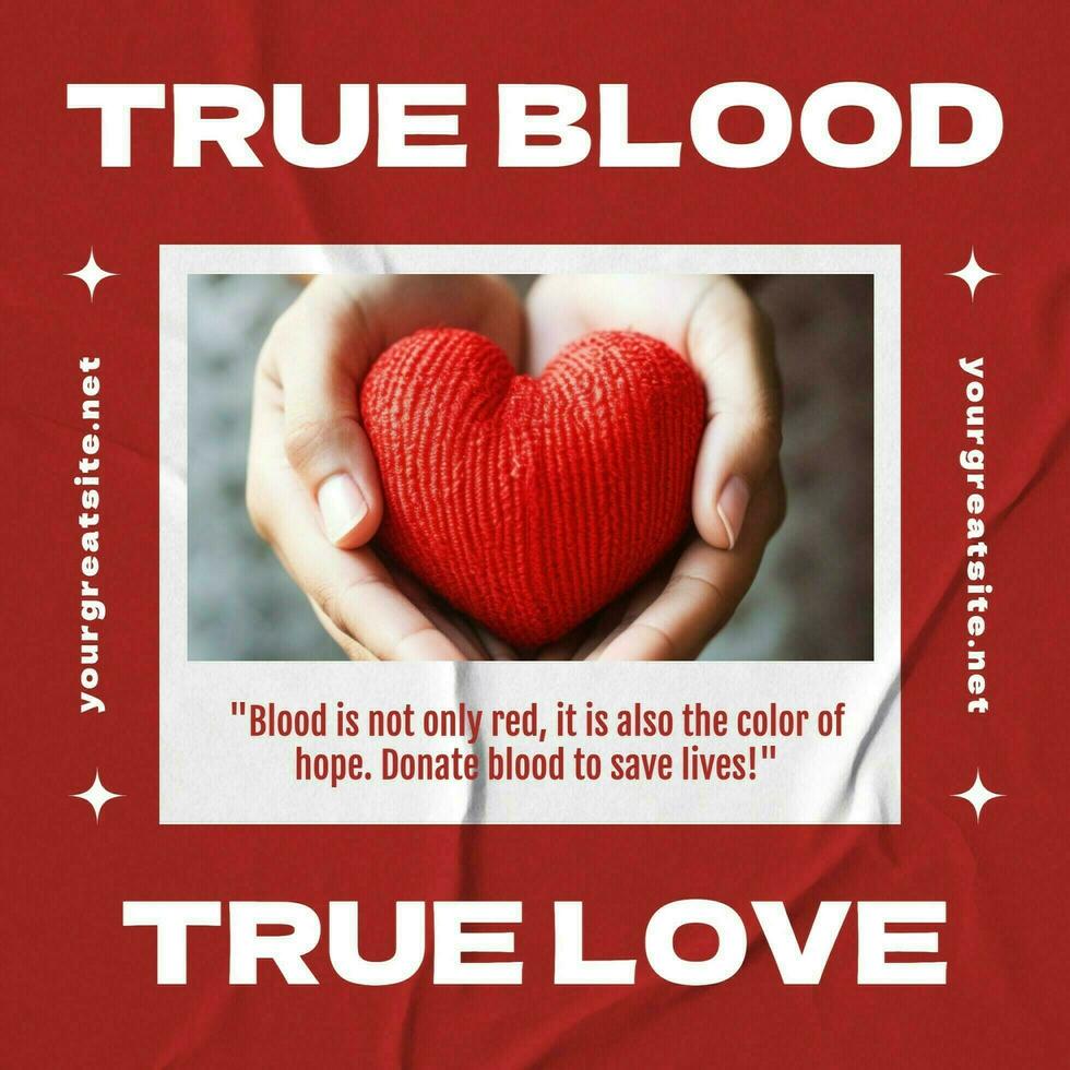 True Blood, True Love Instagram Post template