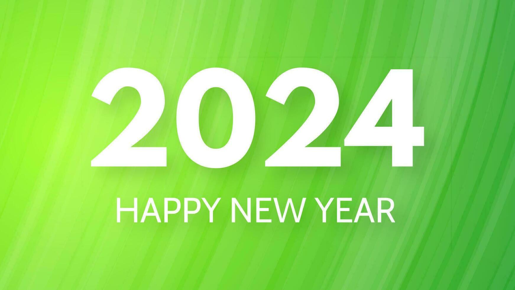 2024 Happy New Year on colorful background vector