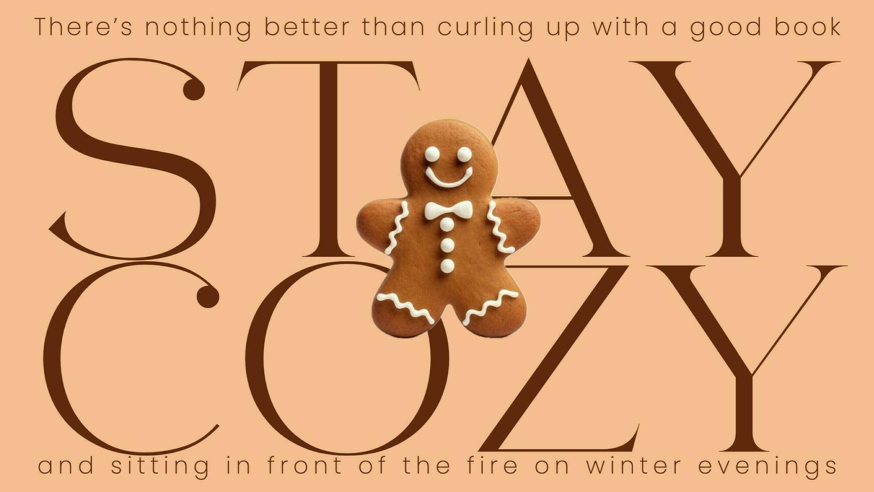 Stay Cozy Text Quote for Twitter Post template