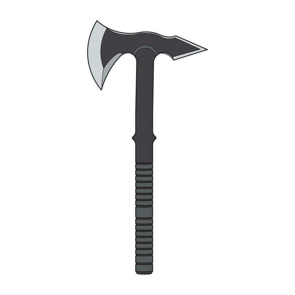 Kids drawing Cartoon Vector illustration tomahawk icon Isolated on White Background