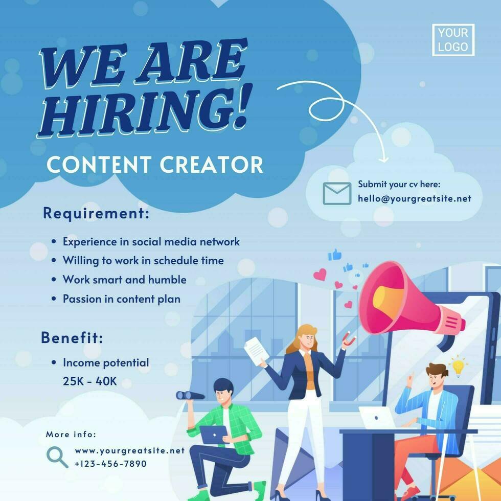 Job Recruitment Set for LinkedIn Post 36070823 Template