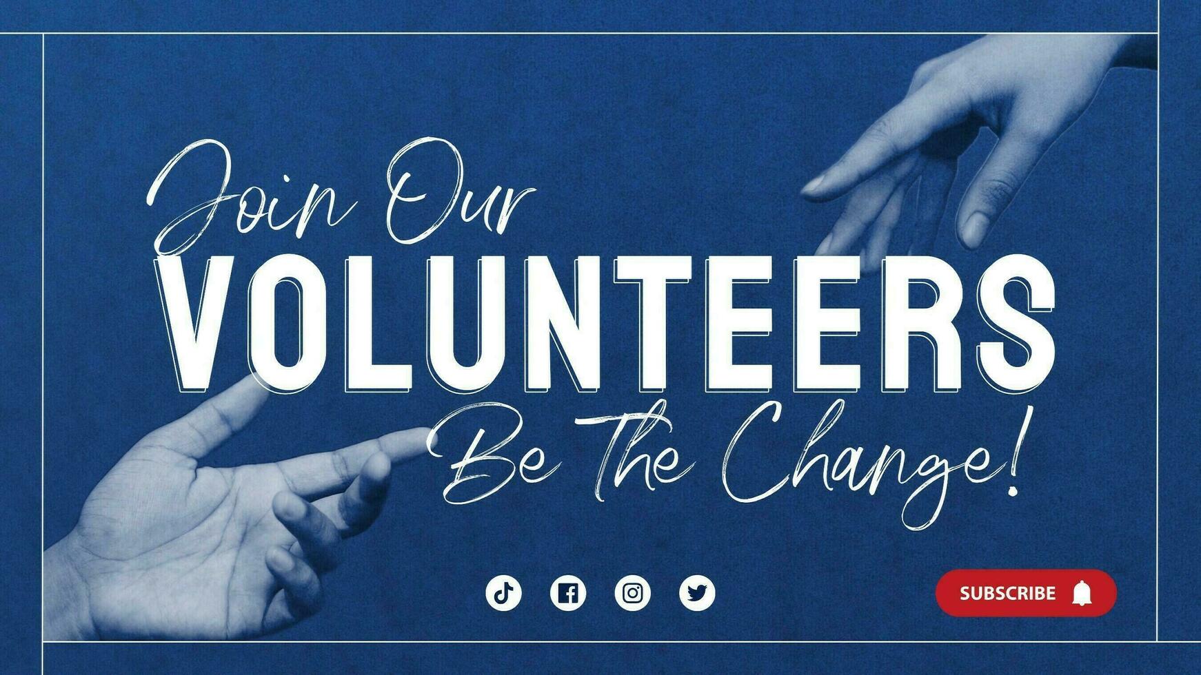 Join Our Volunteers Banner for Youtube template