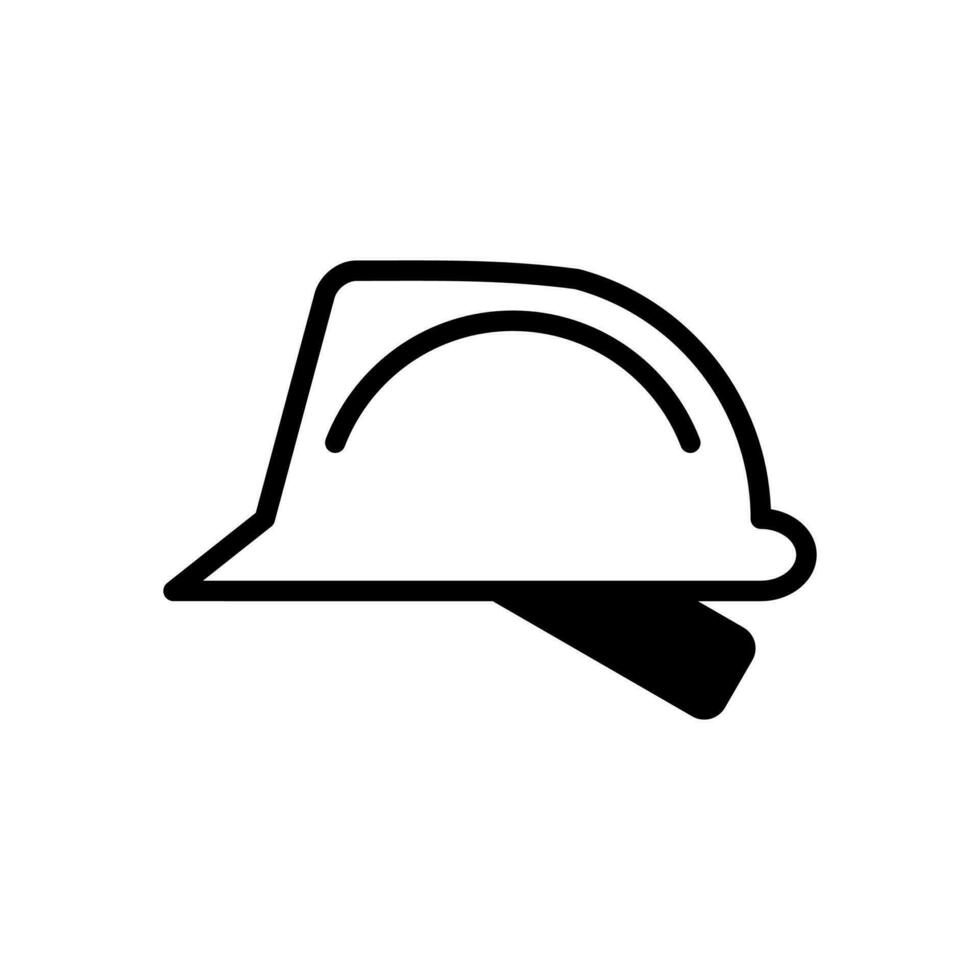 hard hat icon vector design template