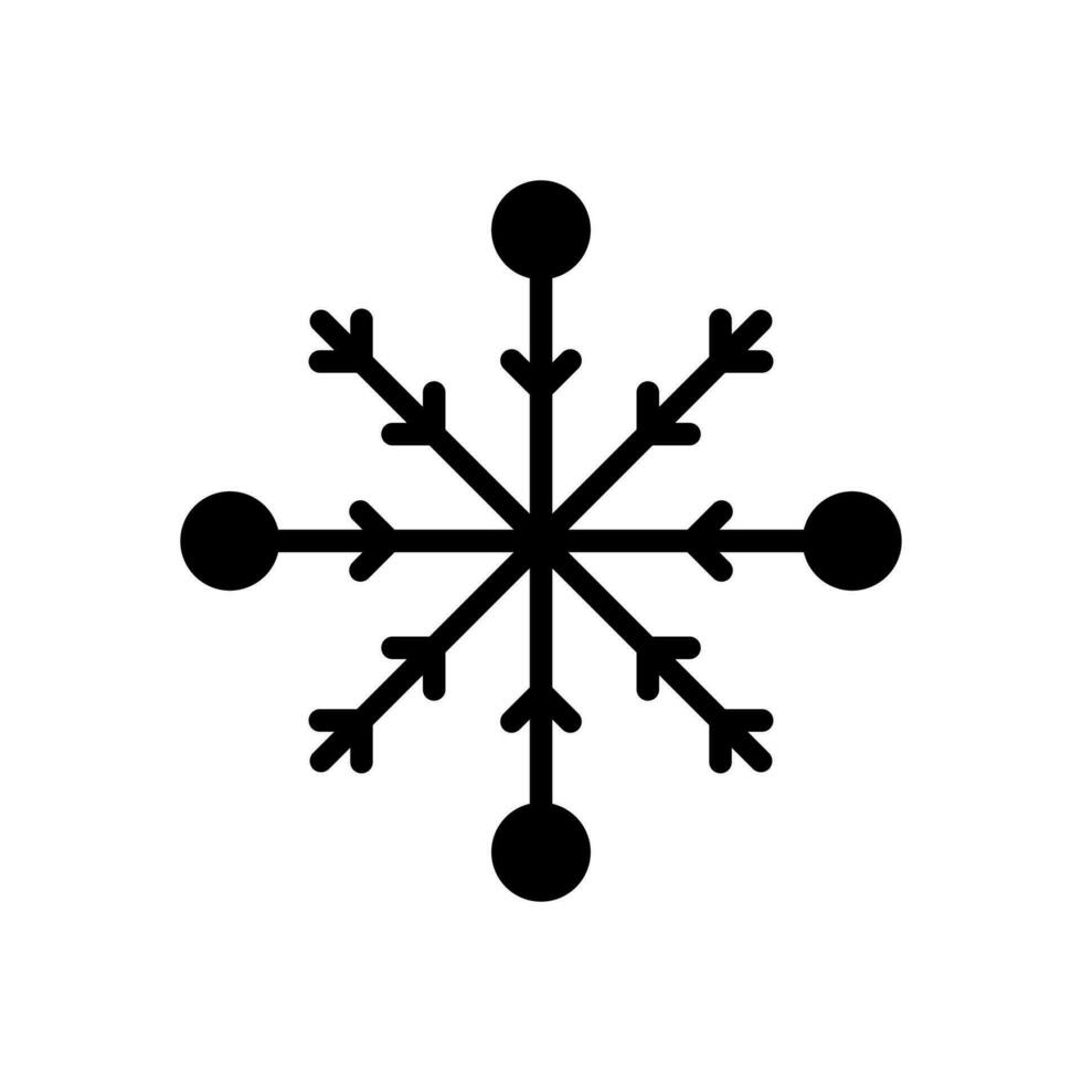 snowflake icon vector design template