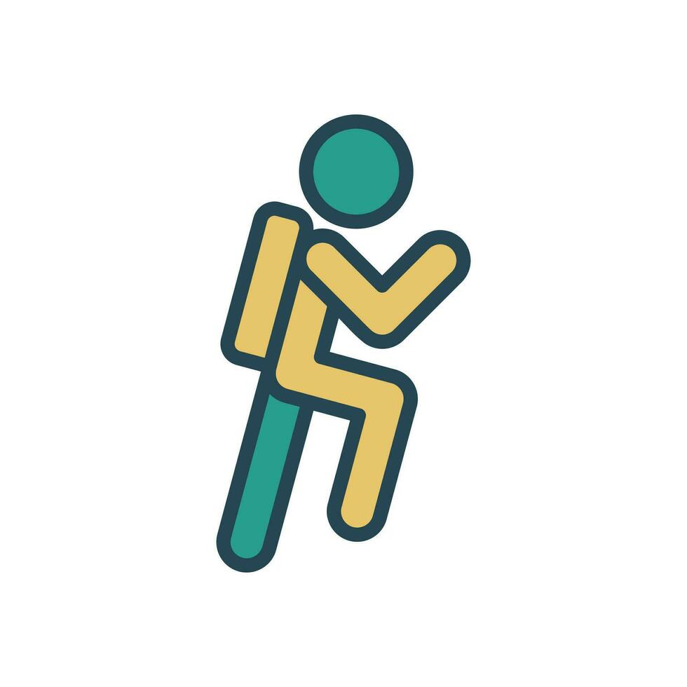 hiking icon vector design template