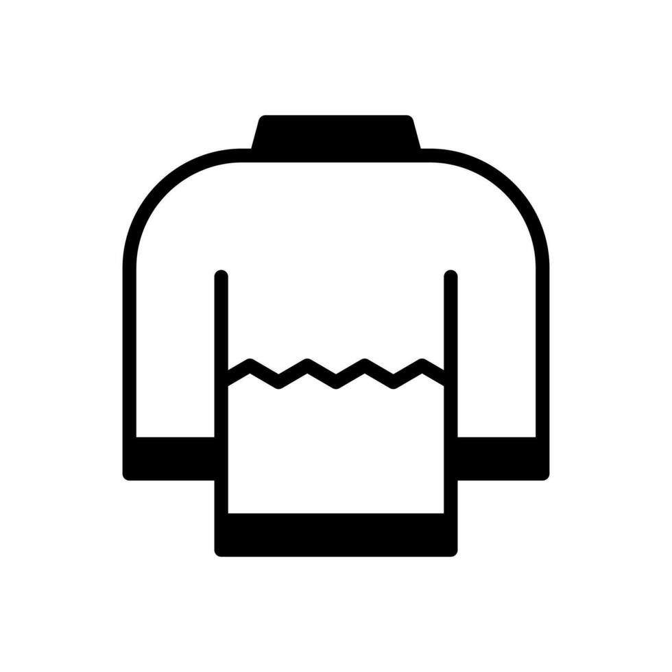cozy sweater icon vector design template