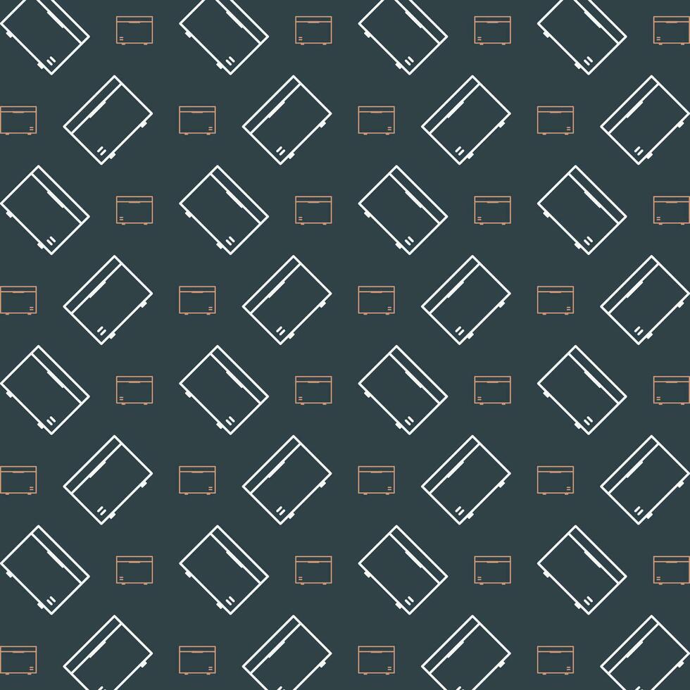 Deep Freezer colorful repeating trendy pattern vector illustration background