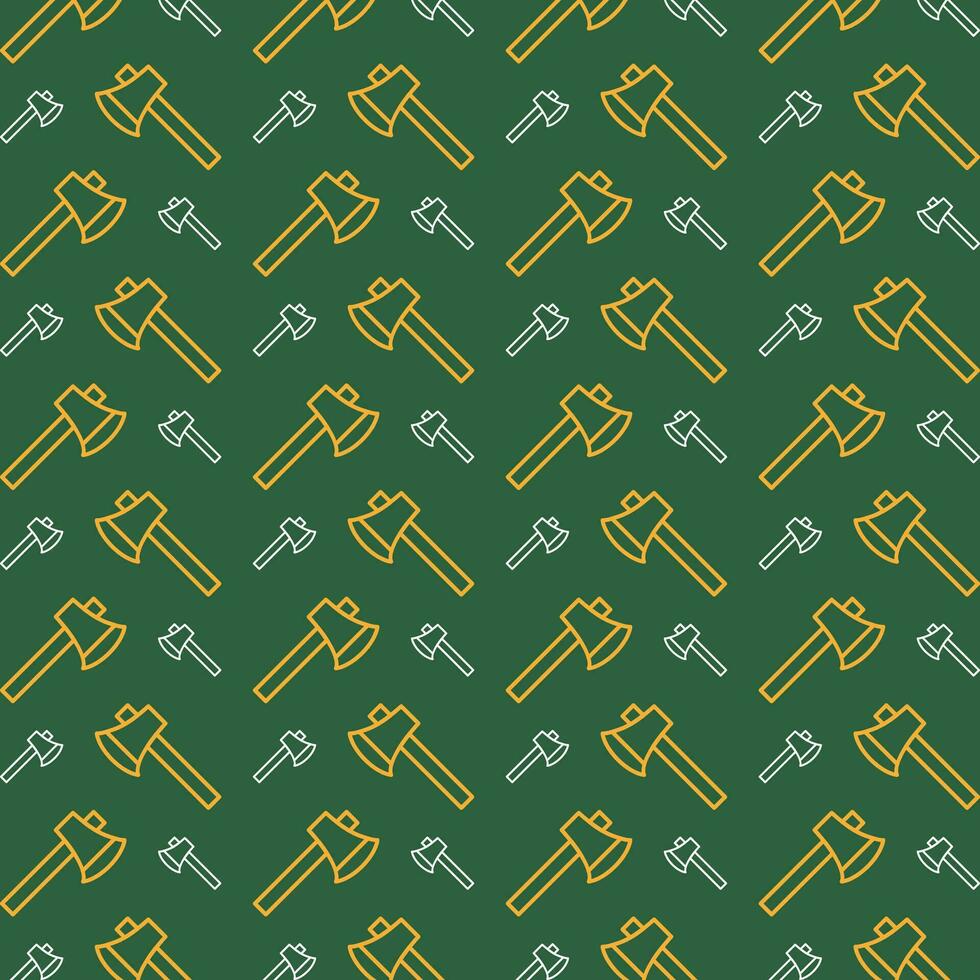 Axe cute colorful repeating pattern vector illustration background