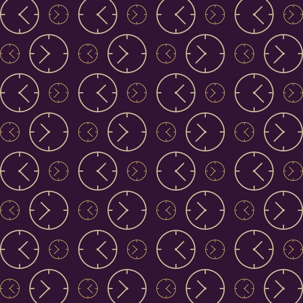 Wall clock beautiful repeating abstract pattern vector illustration background