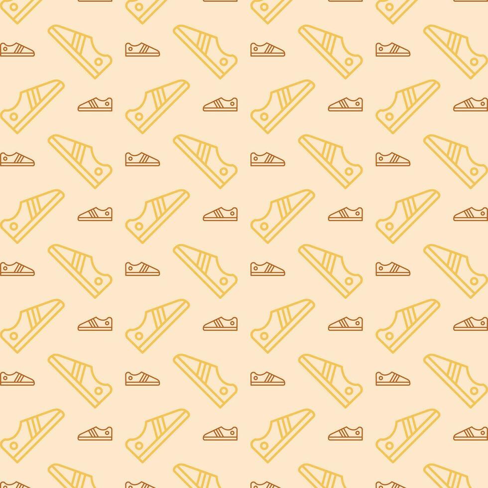 Shoes colorful repeating trendy pattern vector illustration background