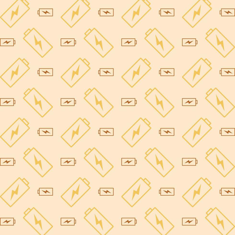 Charging Battery colorful repeating trendy pattern vector illustration background