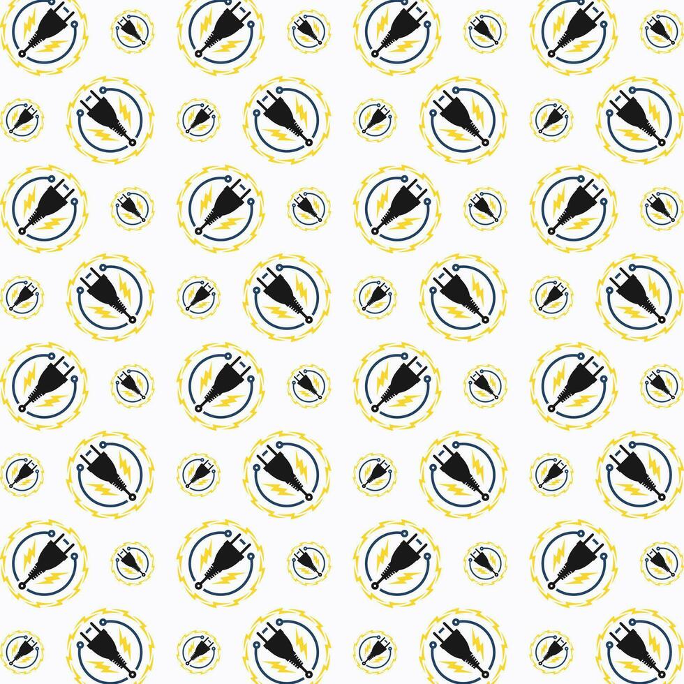 Circuit technology vector seamless repeating pattern illustration background