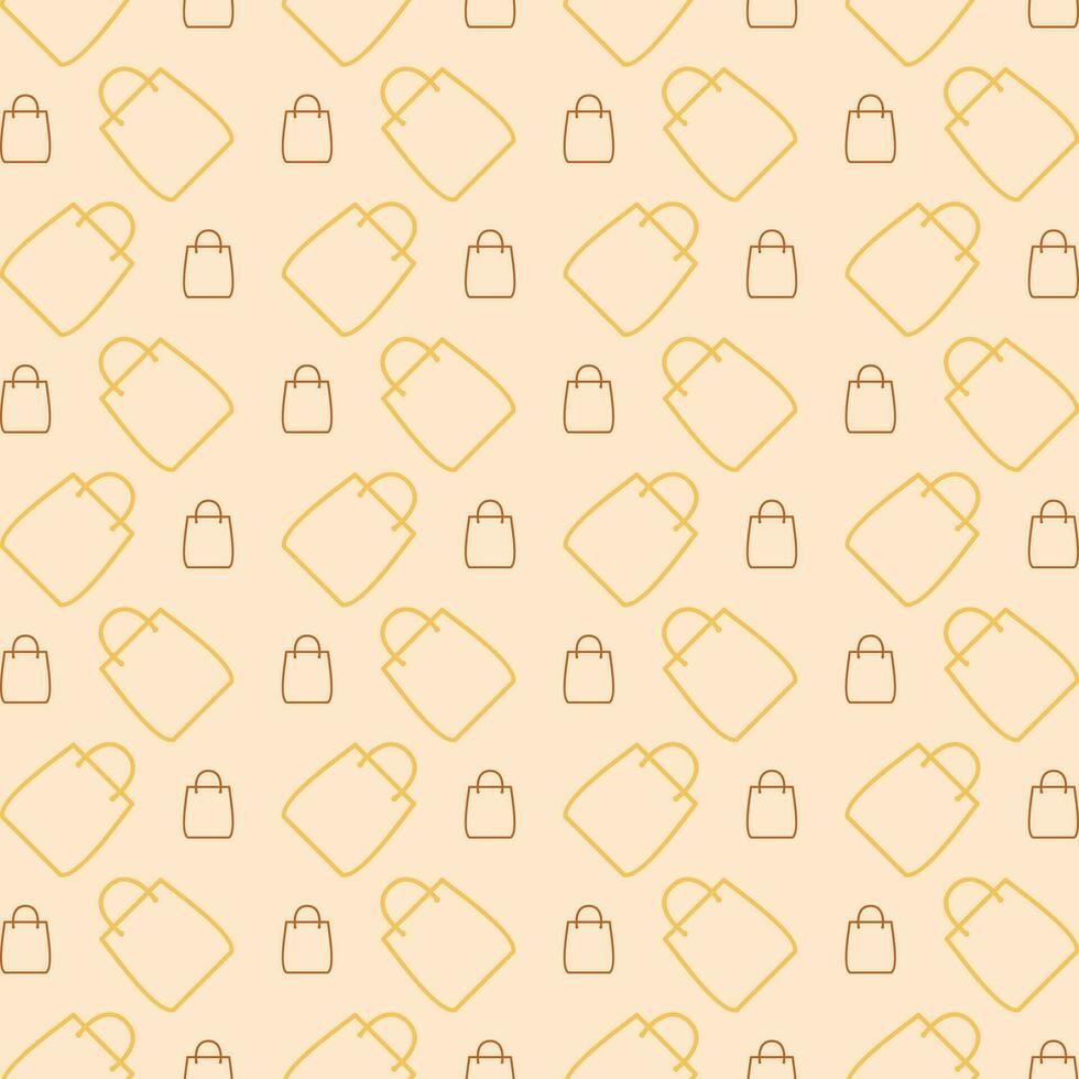 Shopping Bag colorful repeating trendy pattern vector illustration background