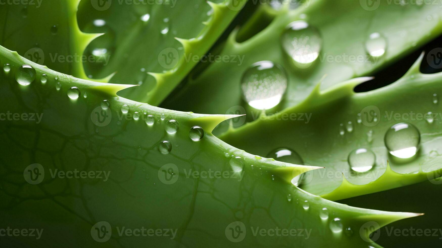 AI generated Visualizing the presentation of the plant Aloe Vera. Generative AI photo