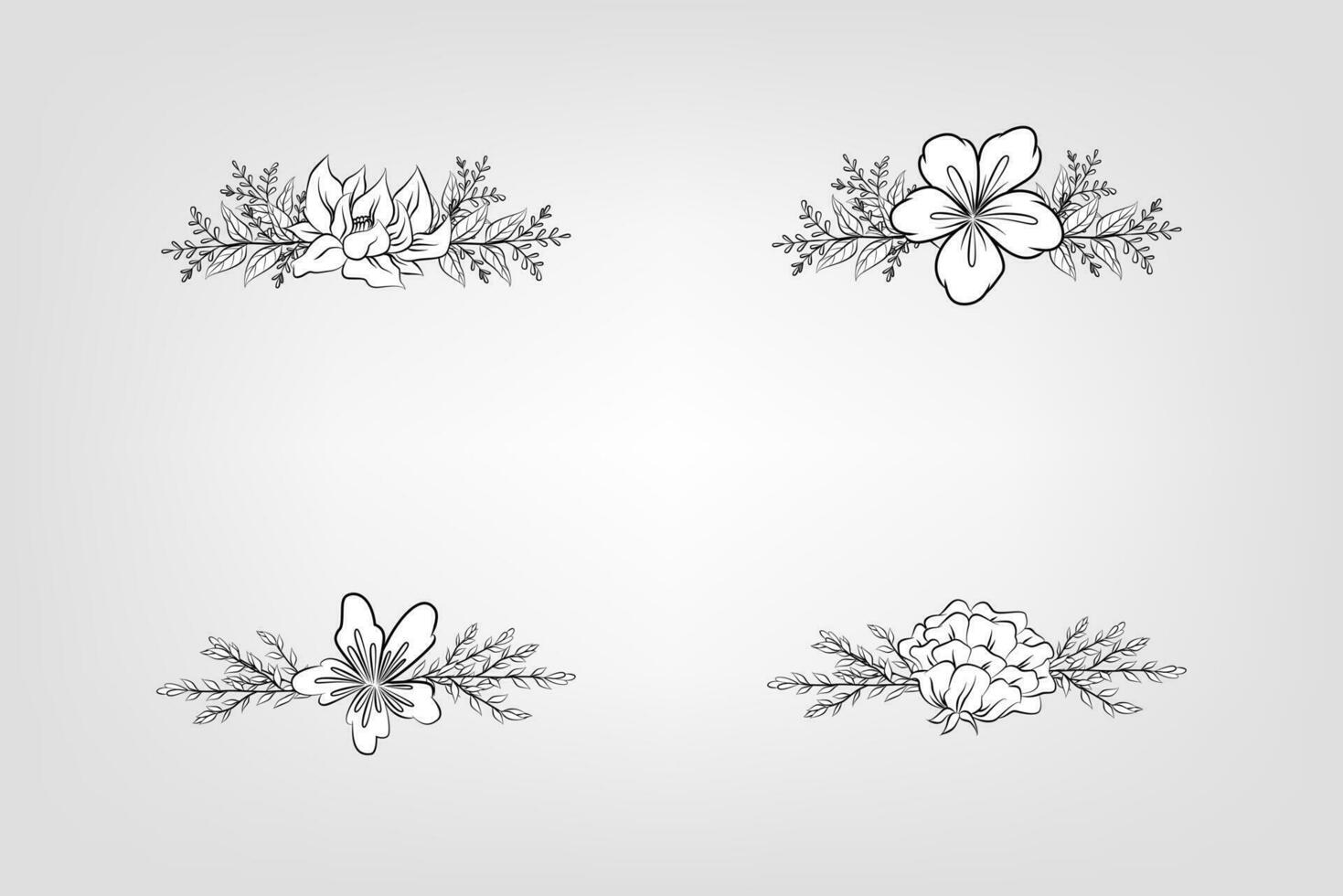 Floral Flower Foliage Arrangement Wreath vector