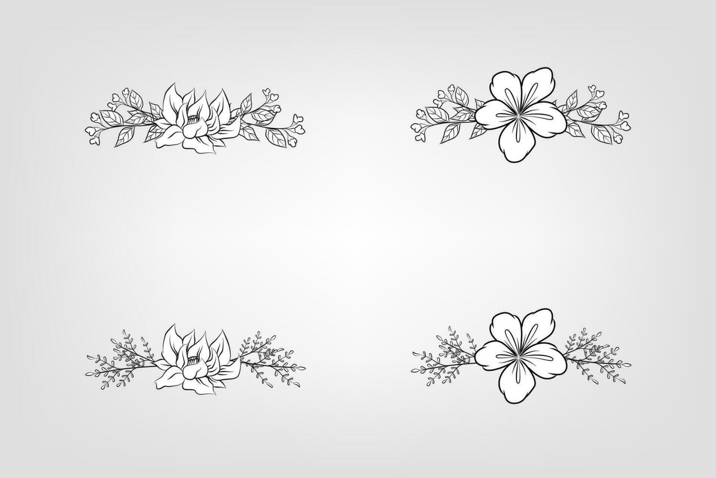 Floral Flower Foliage Arrangement Wreath vector