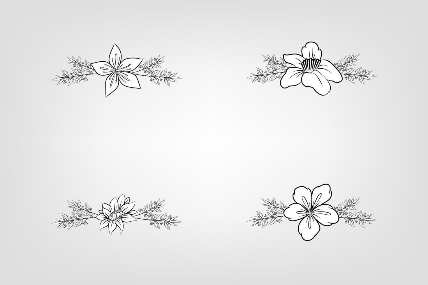 floral flor follaje arreglo corona vector
