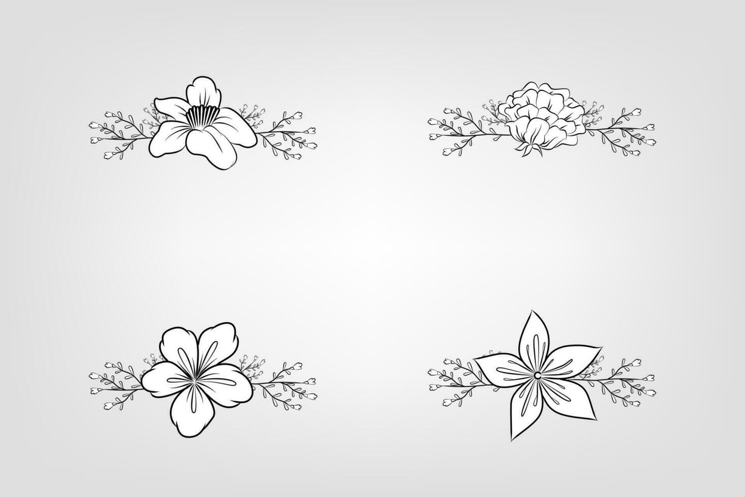 Floral Flower Foliage Arrangement Wreath vector