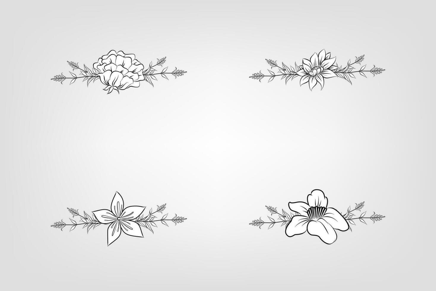 Floral Flower Foliage Arrangement Wreath vector