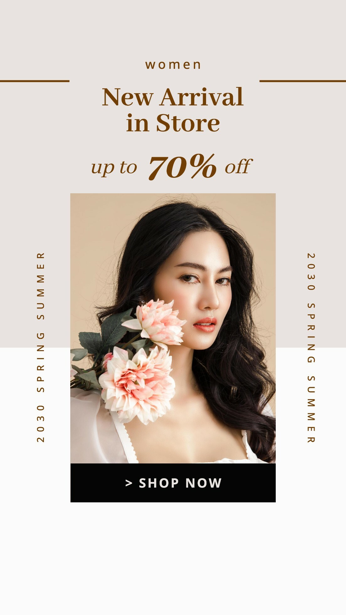 neutral tone modern set instagram story social media template design 