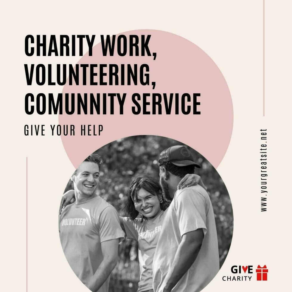 social media post for charity template