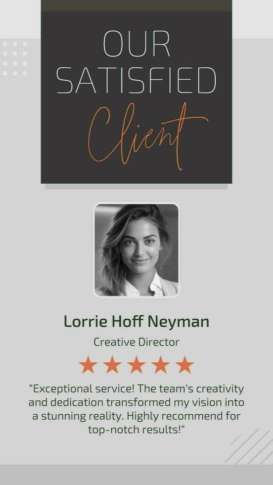 Creative Business Testimonial Instagram Story template