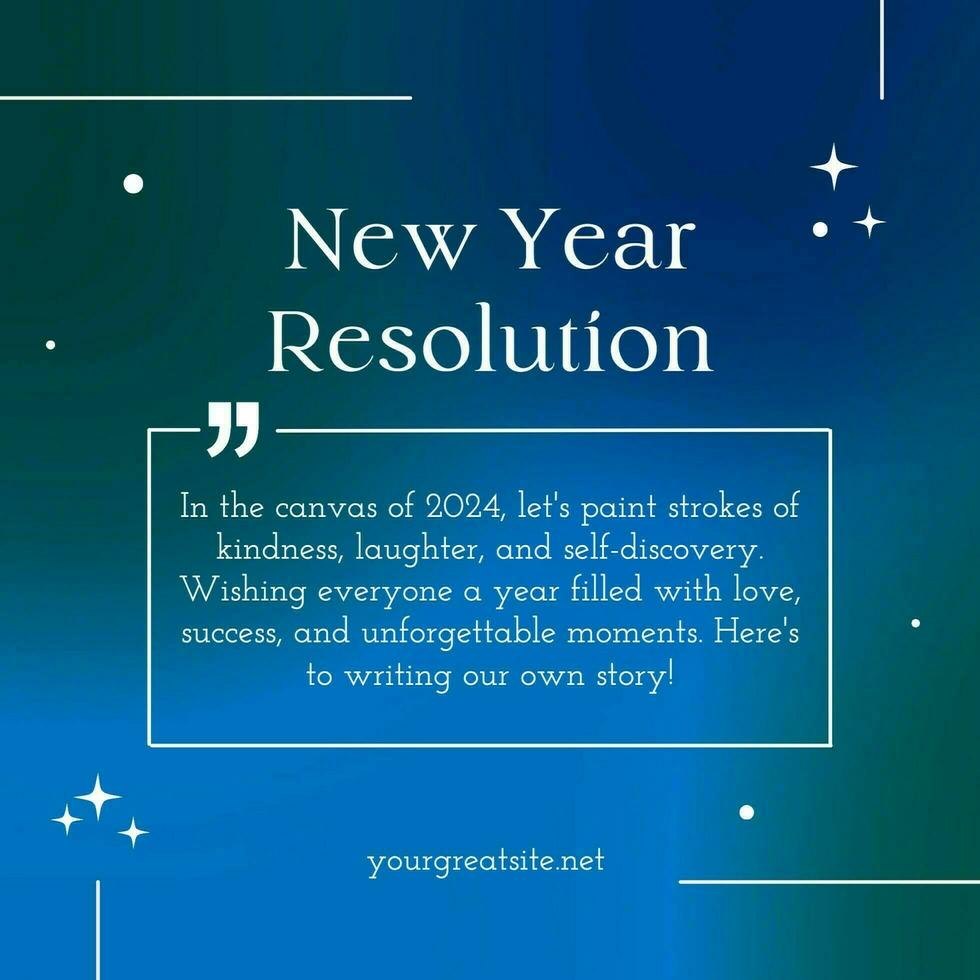 New Year Resolution Instagram Post template