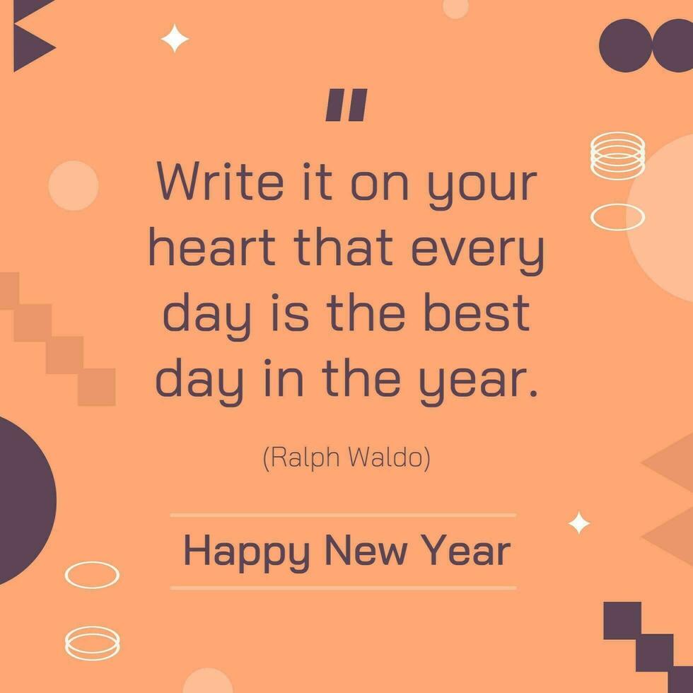 New Year Quotes Instagram Post template