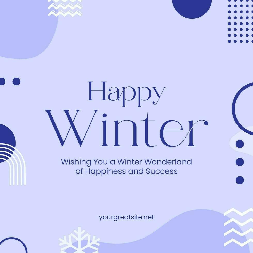 Winter Greeting Instagram Post template