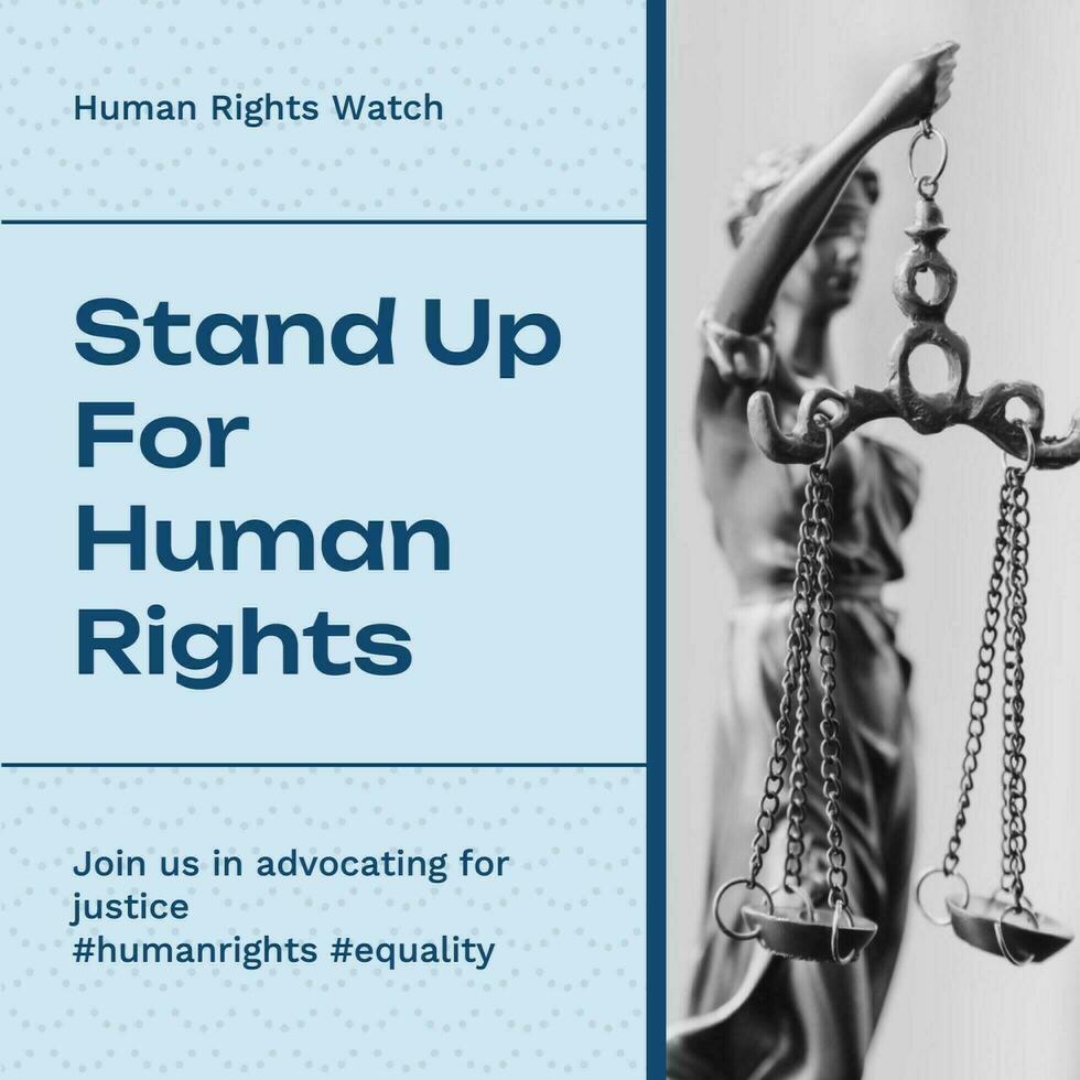 Human Rights Instagram Post template