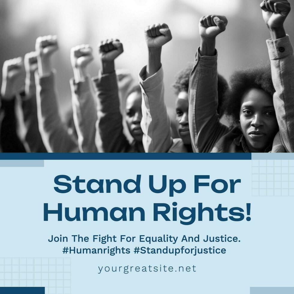 Human Rights Instagram Post template