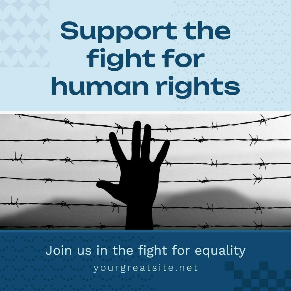 Human Rights Instagram Post template