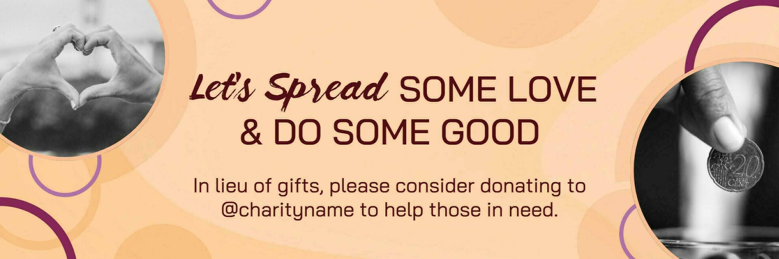 Year End Charity Twitter Banner template
