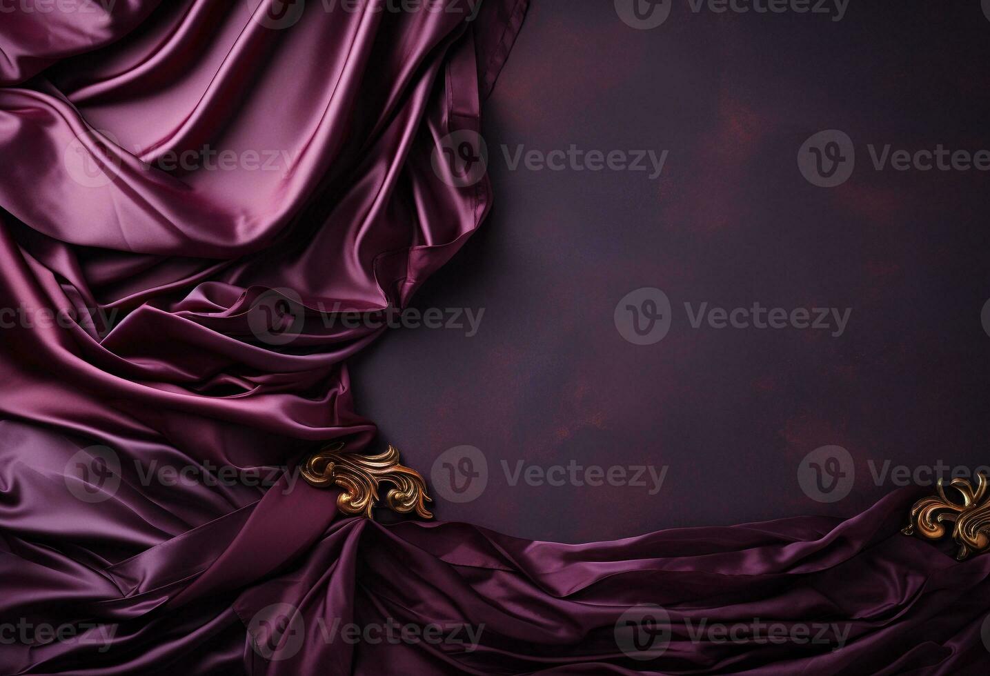 AI generated Luxury fabric background with copy space photo