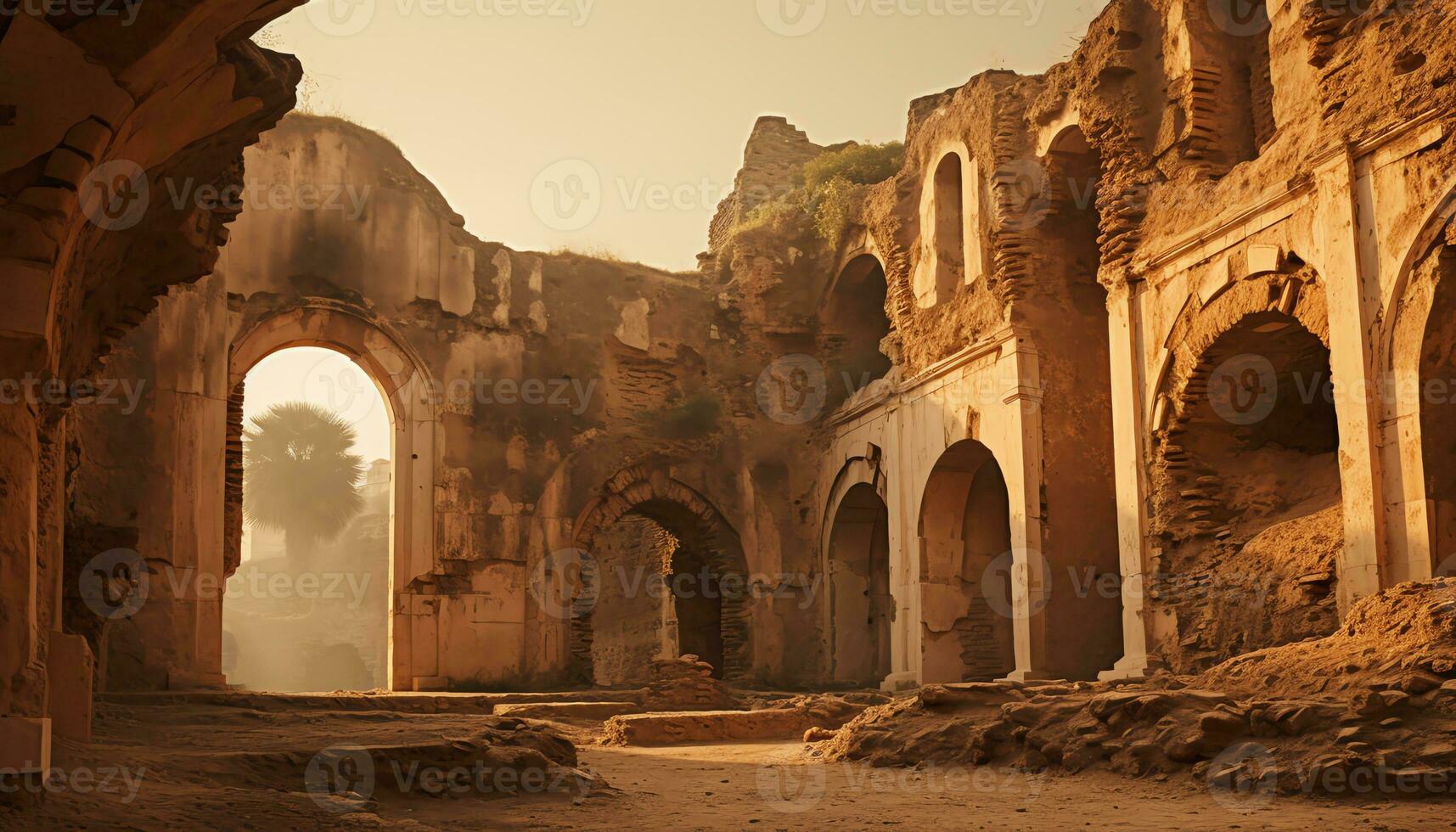 ai generado destapando el misterios de antiguo paisajes foto