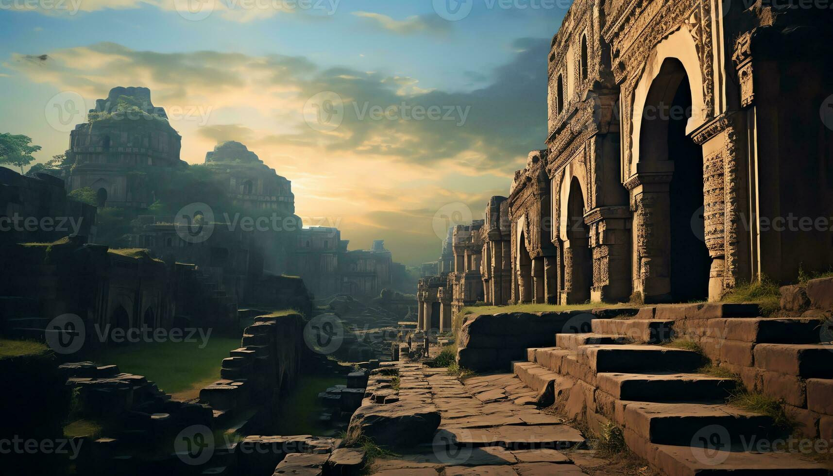 AI generated Uncovering the Secrets of Ancient Landscapes photo
