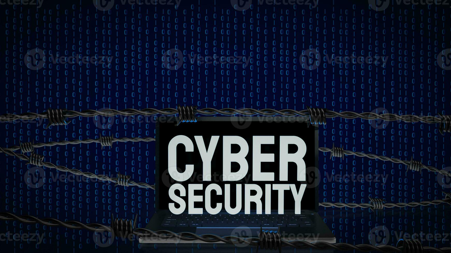 The cyber security for technology and it concept 3d rendering. photo