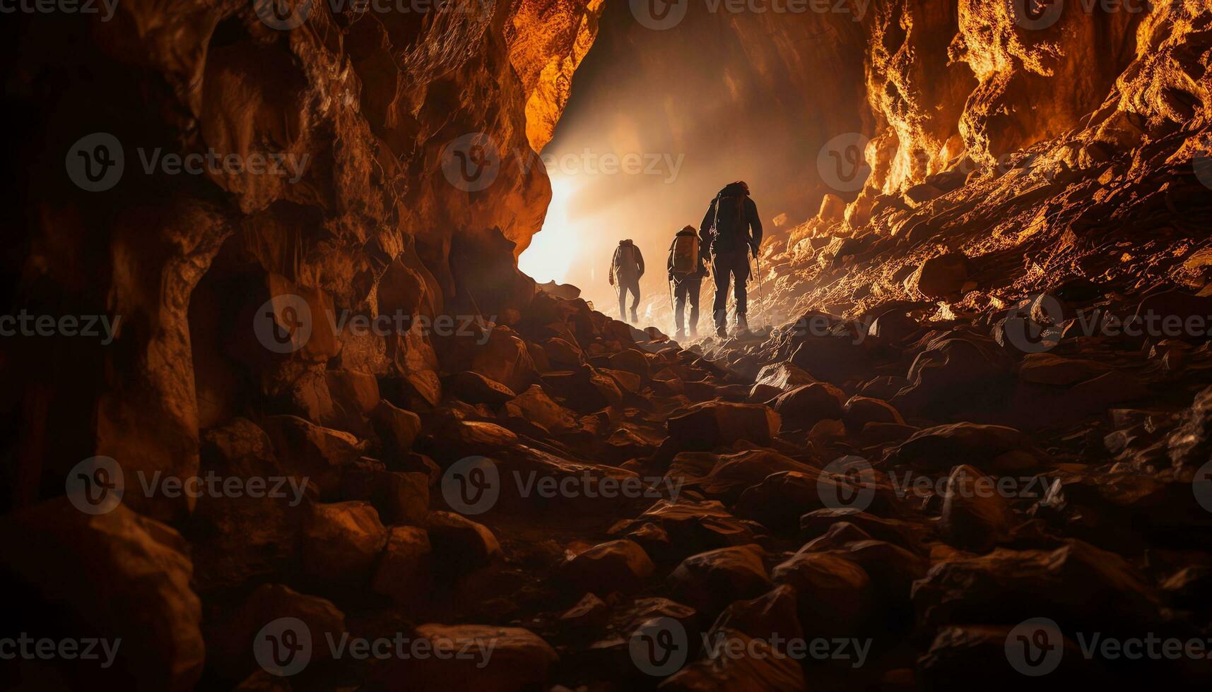 AI generated Unveiling Mysteries in the Depths of Caving photo