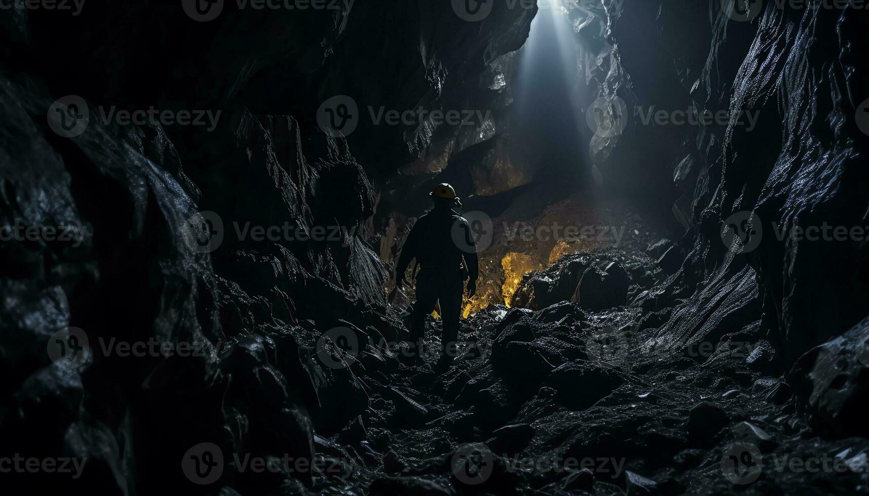 AI generated Unveiling Mysteries in the Depths of Caving photo