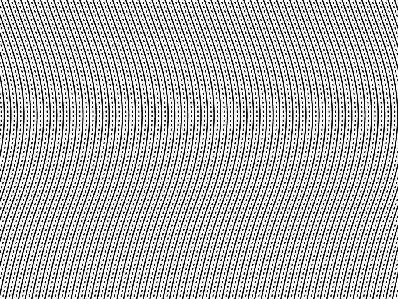 Optical Illusion Created from Artistic Lines Motifs Pattern, can use for Decoration, Background, Ornate, Fabric, Fashion, Textile, Carpet Pattern, Tile or Graphic Design Element. Vector Illustration