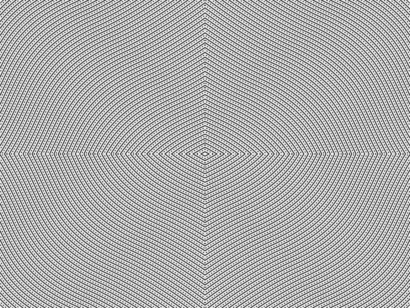 Optical Illusion Created from Artistic Lines Motifs Pattern, can use for Decoration, Background, Ornate, Fabric, Fashion, Textile, Carpet Pattern, Tile or Graphic Design Element. Vector Illustration
