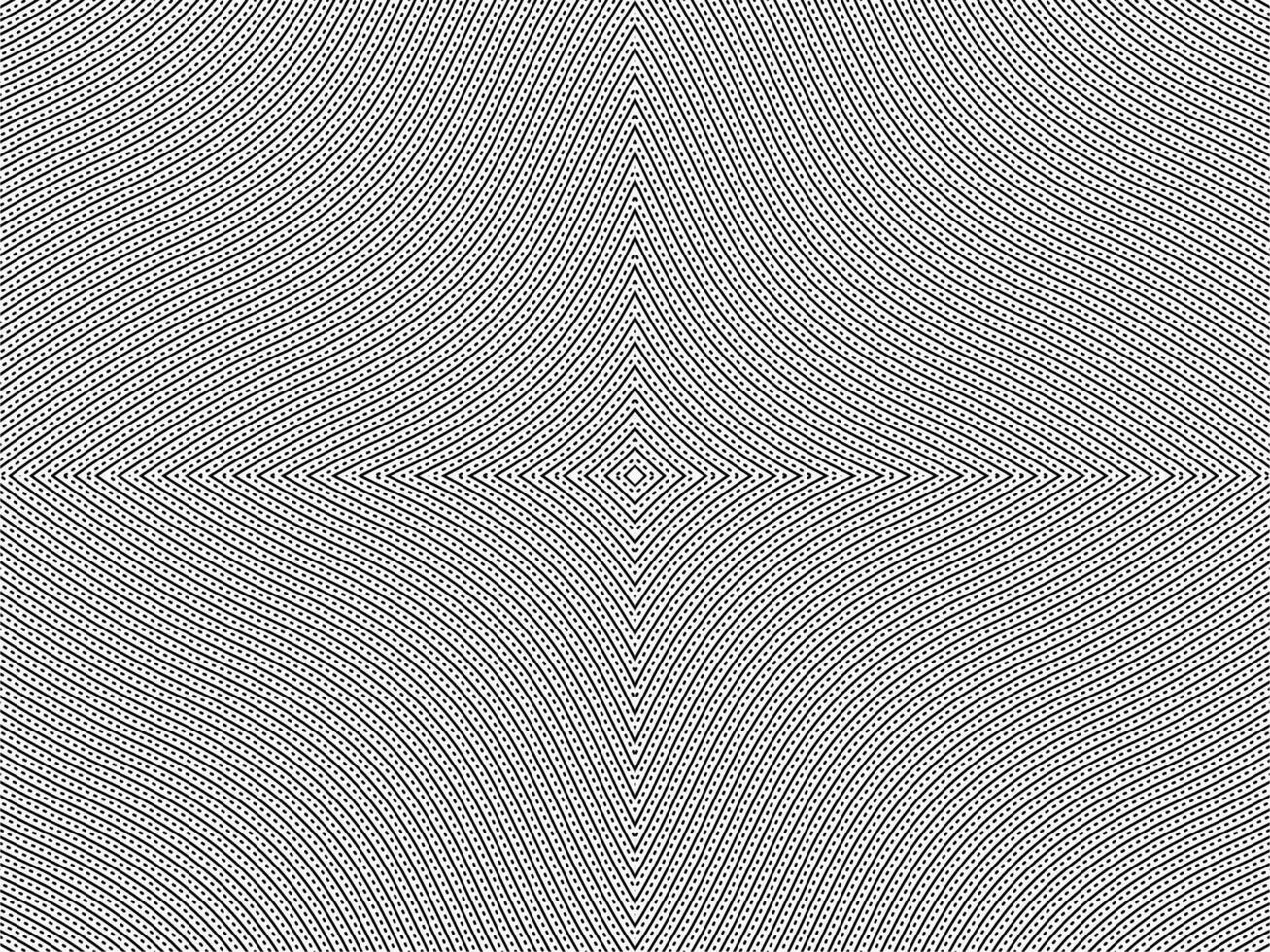 Optical Illusion Created from Artistic Lines Motifs Pattern, can use for Decoration, Background, Ornate, Fabric, Fashion, Textile, Carpet Pattern, Tile or Graphic Design Element. Vector Illustration