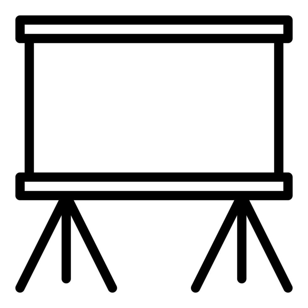 black board icon or logo illustration outline black style vector