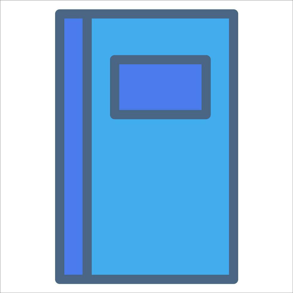 books icon or logo illustration filled color style vector