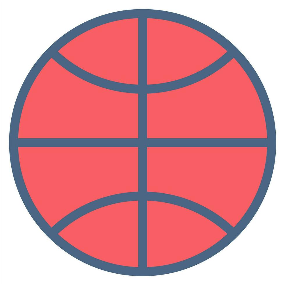 baloncesto icono o logo ilustración lleno color estilo vector